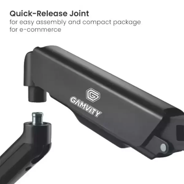 Gamvity Cost-effective Mechanical Spring-assisted Dual Monitor Arm Ldt46-c024e - 17-32 Inch