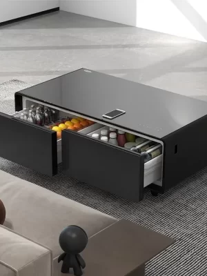 Gamvity Newest Luxury Pro Version Smart Coffee Table 135l Refrigerator (Tb135) - Wooden