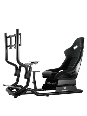 Gamvity Racing Car Seat Simulation Portable Game Driving Simulator Chair Vr 2d 3d Racing Gaming Simulator Cockpit Seat Lrs07-bs-kp01