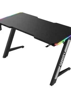 Gamvity Z-shaped (140x60x73)cm Gaming E-sports Desk With Led Rgb Light - Black Zp3-1400