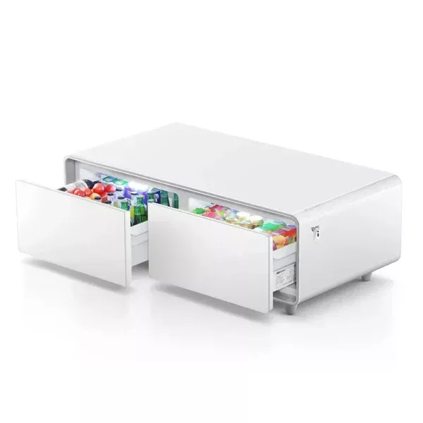 Second image of Gamvity Newest Luxury Pro Version Smart Coffee Table 135l Refrigerator (Tb135) - Pure White