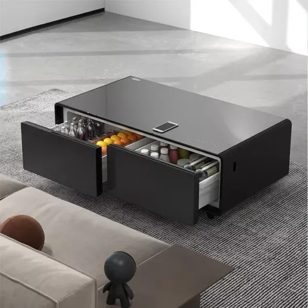 Gamvity Newest Luxury Pro Version Smart Coffee Table 135l Refrigerator (Tb135) - Black