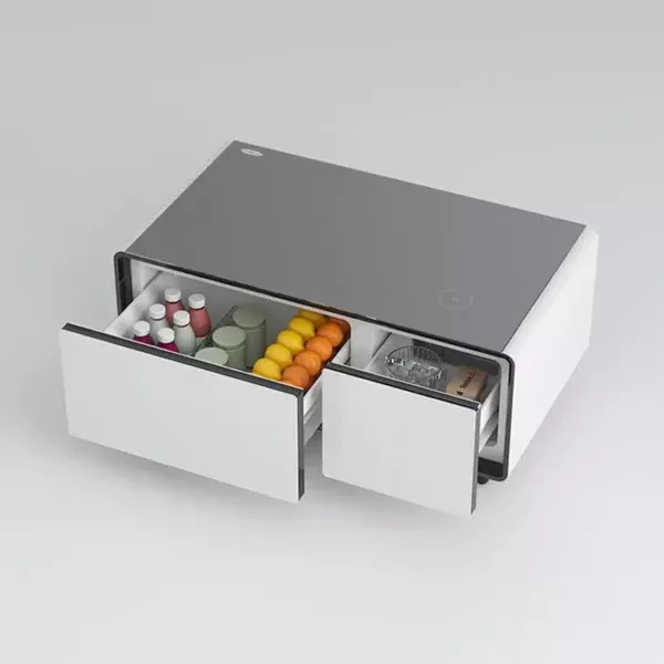 Gamvity Smart Coffee Table With 93l Refrigerator  Frozen & fridge Drawer Tb90 - White